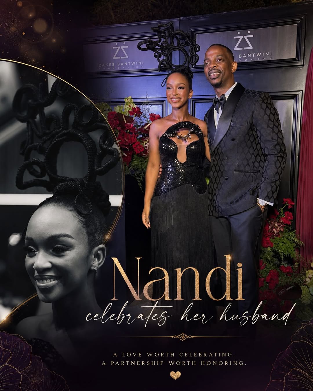 Nandi celebrates her husband’s success