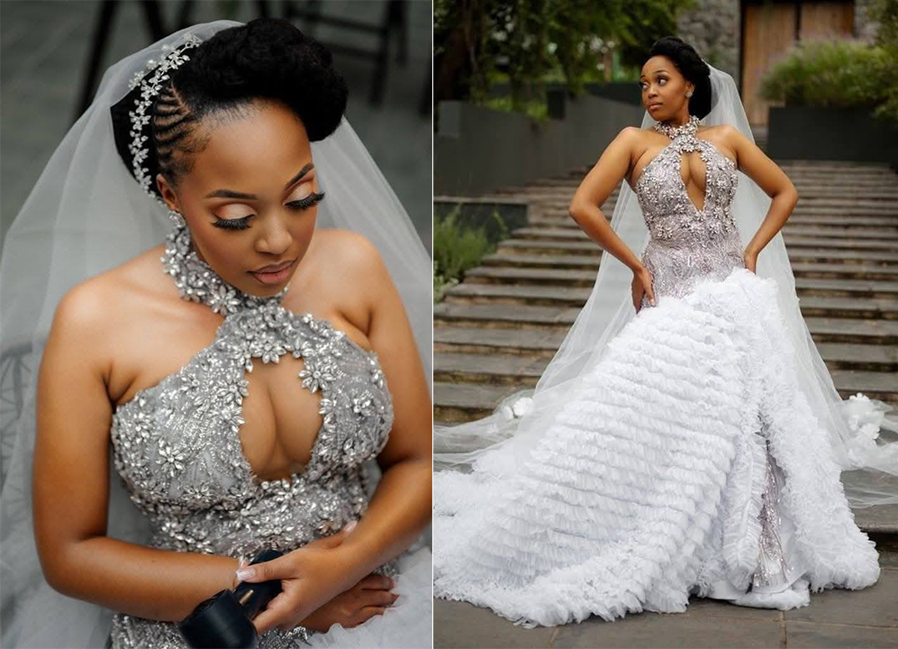 Pretty looks so gorgeous in her wedding dress She is absolutely glowing #Skeem…