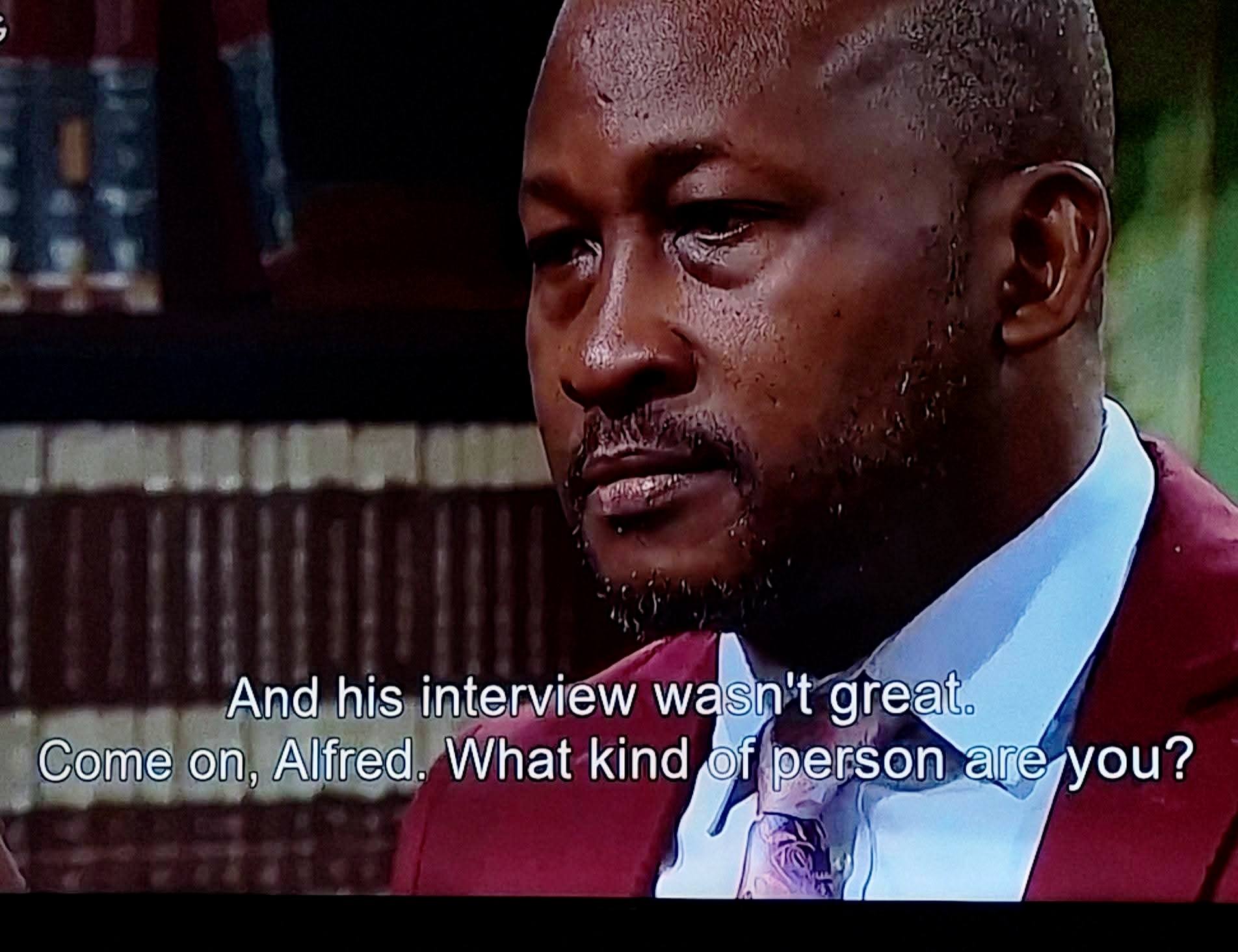 Is Magongwa compelling Everlyn to stand up for him?