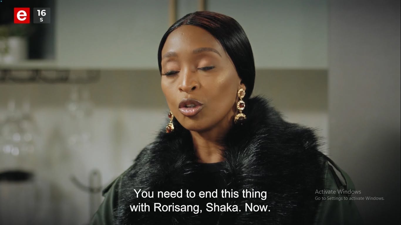 Shaka tells his mother that he has decided to break up with Rorisang. 
His mothe…
