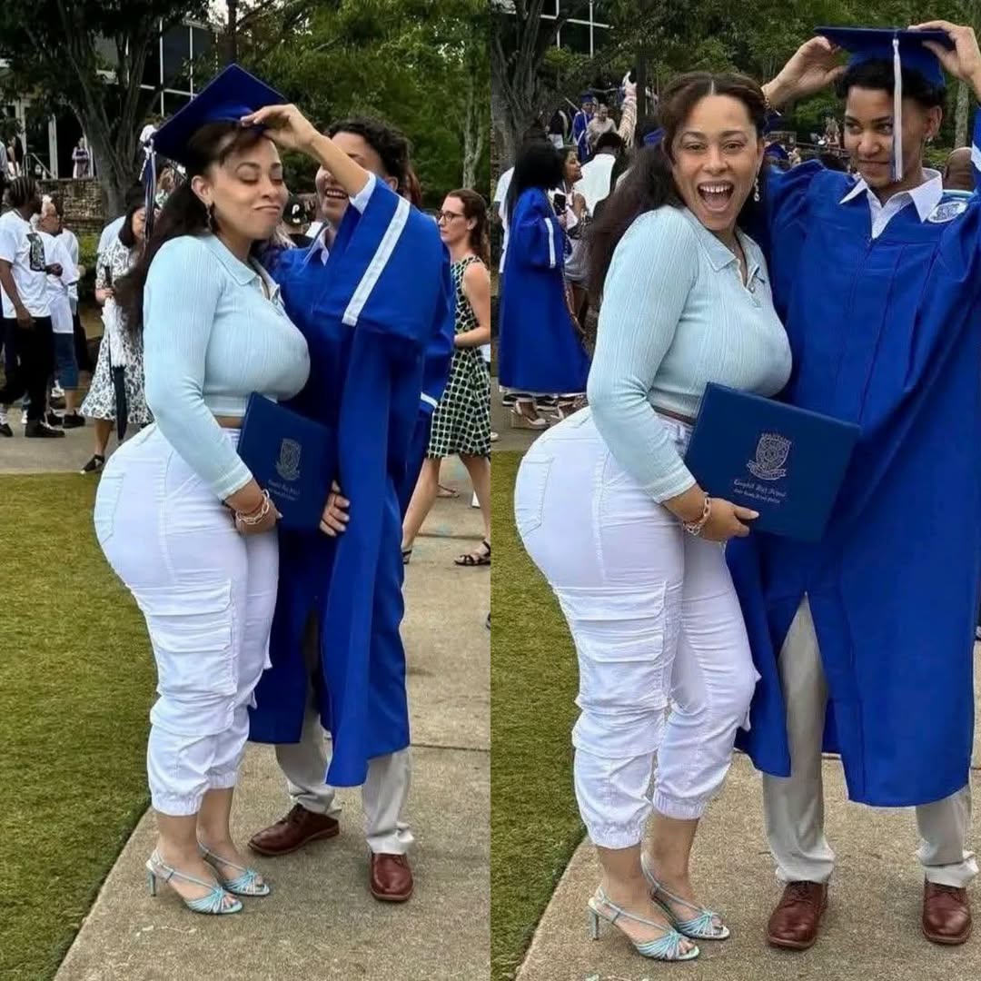 Mother goes viral for celebrating her child’s
Graduation.