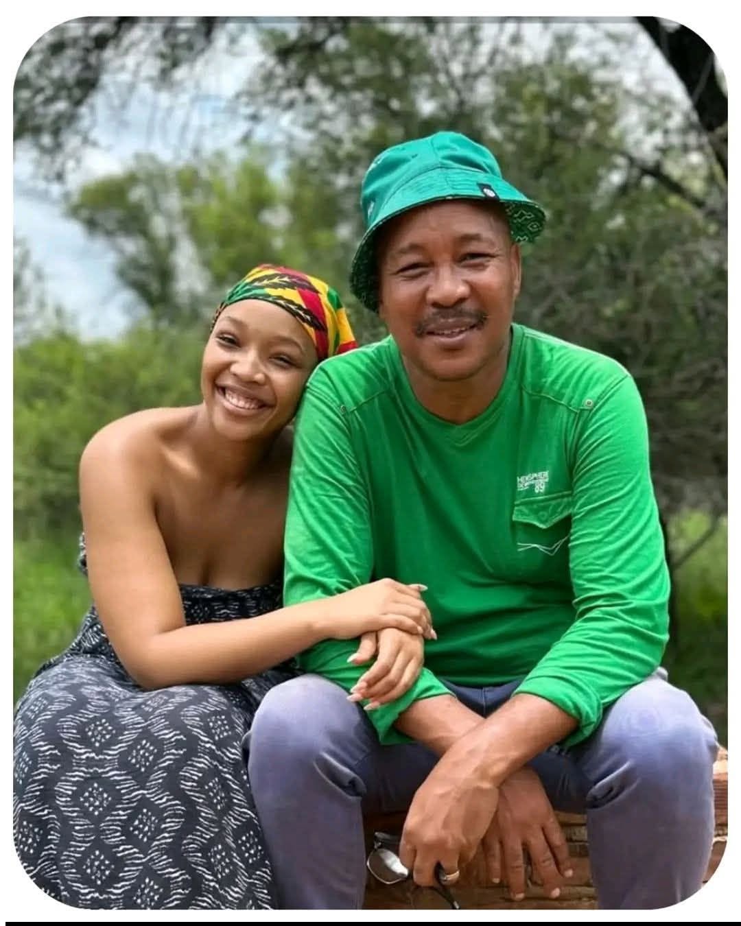 Mampho and her father sharing love ,  this is beautiful