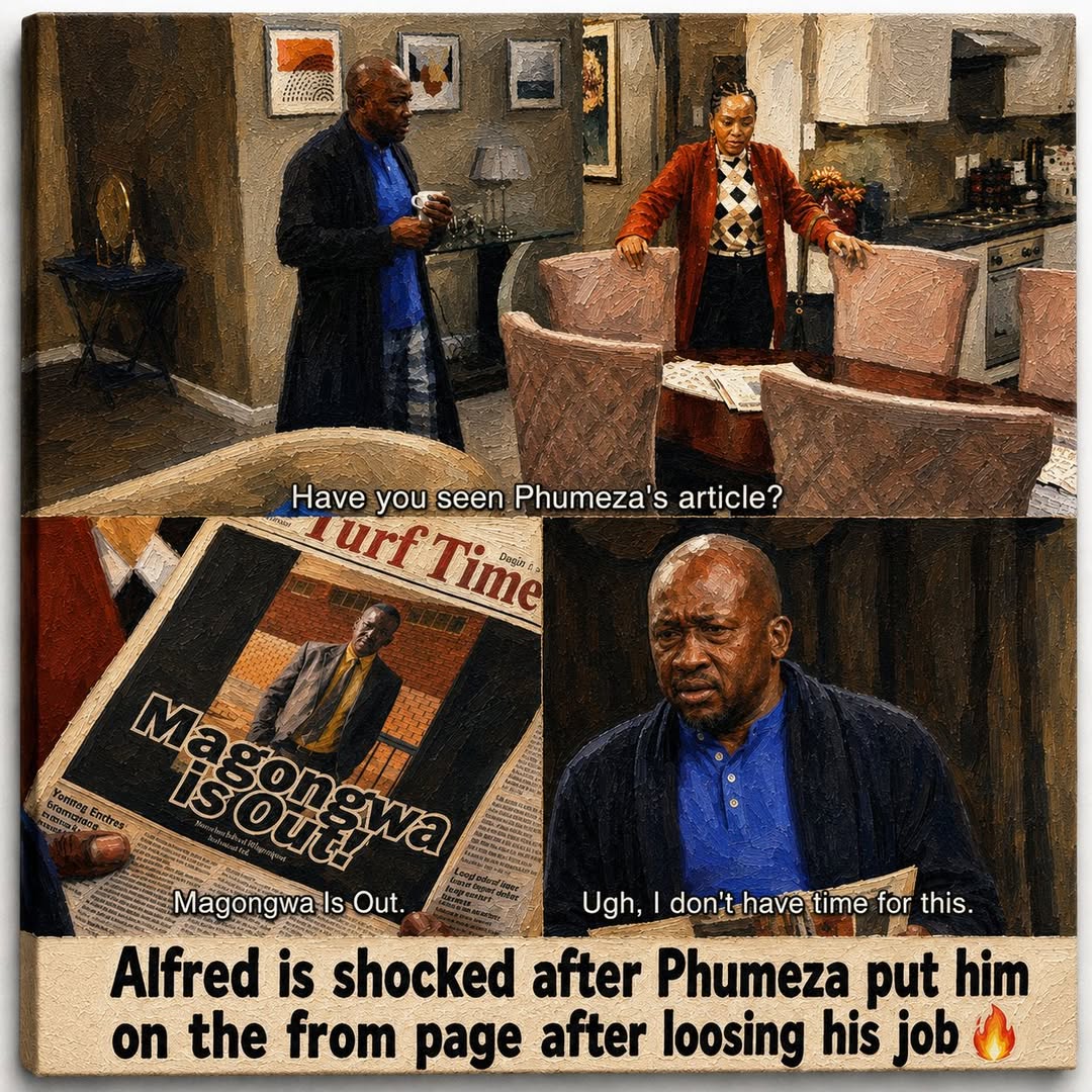 Alfred is shocked after Phumeza put him on the front page after losing his job
…