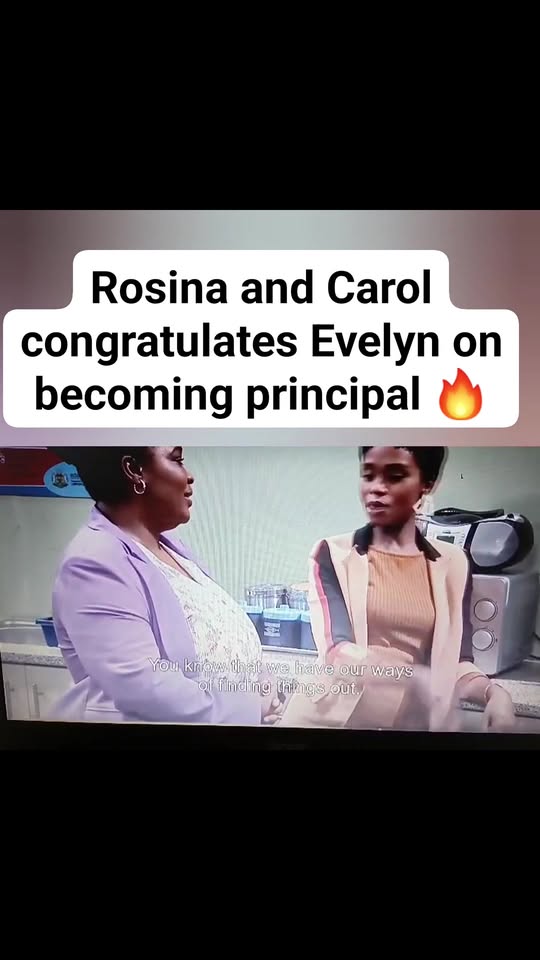 Rosina and carol are so happy for Evelyn on becoming Turf high principal  #reels…