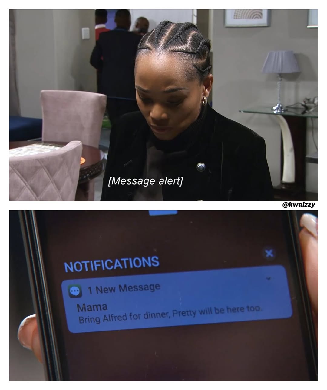 #SkeemSaam
MaNtuli inviting Alfred over for dinner?! Does this mean he is final…