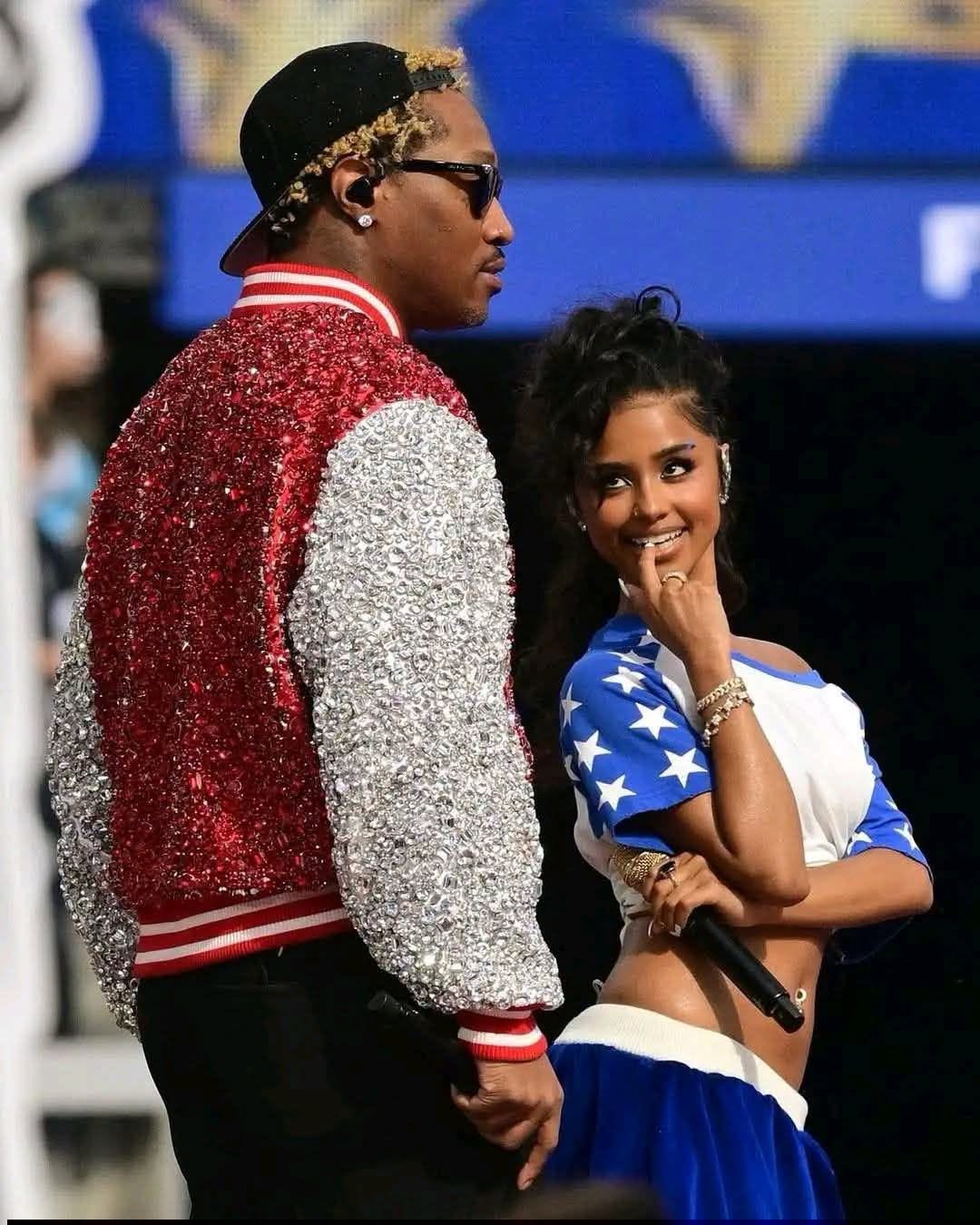 Future and Tyla performing their song Game Time at the FIFA World Cup 2026