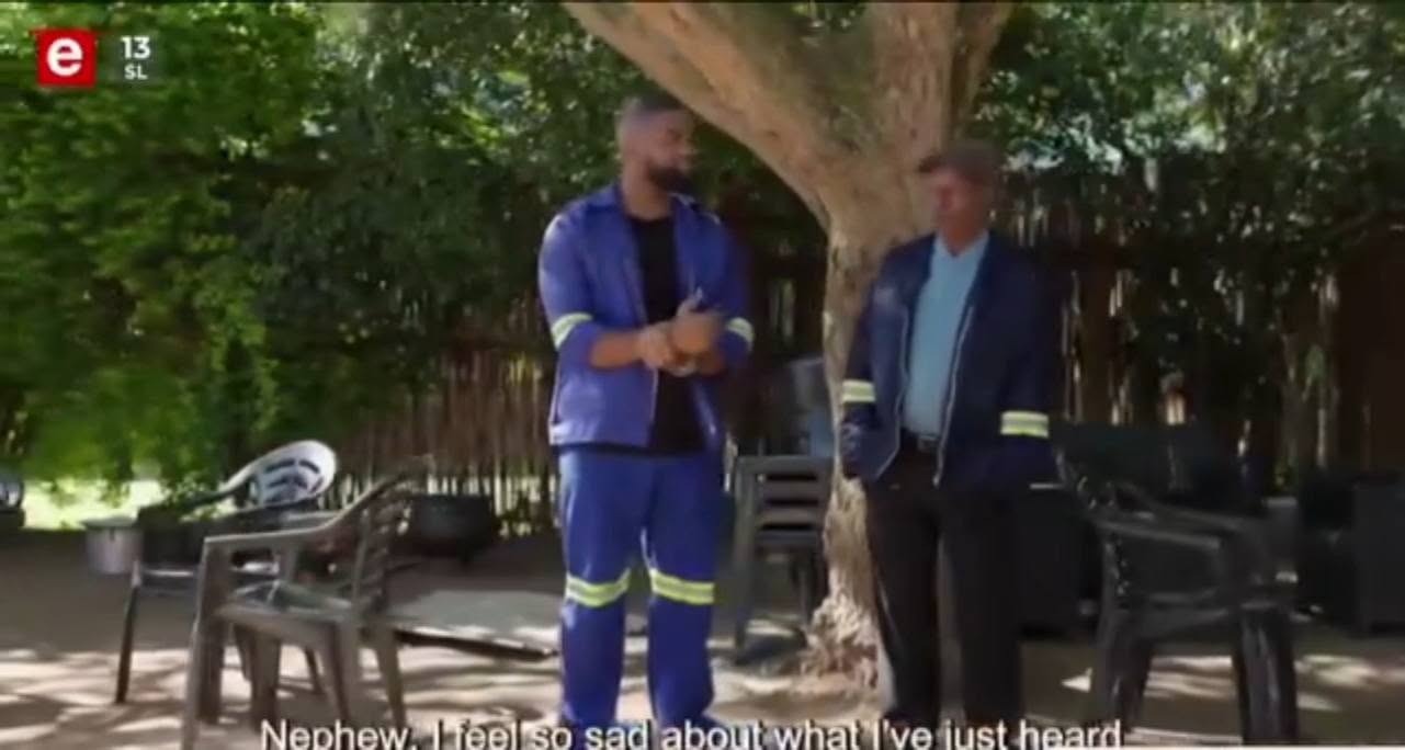 The family gathered around as Solomzi’s house was being cleansed , and even Chu…