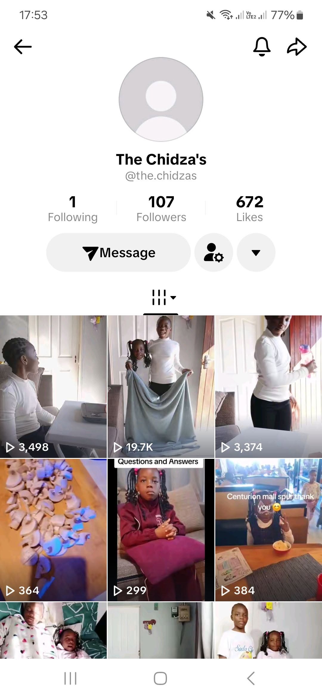 Please follow my kids TikTok account the.chidzas?_r=1&_t=ZS-97CwLQ8BCmS