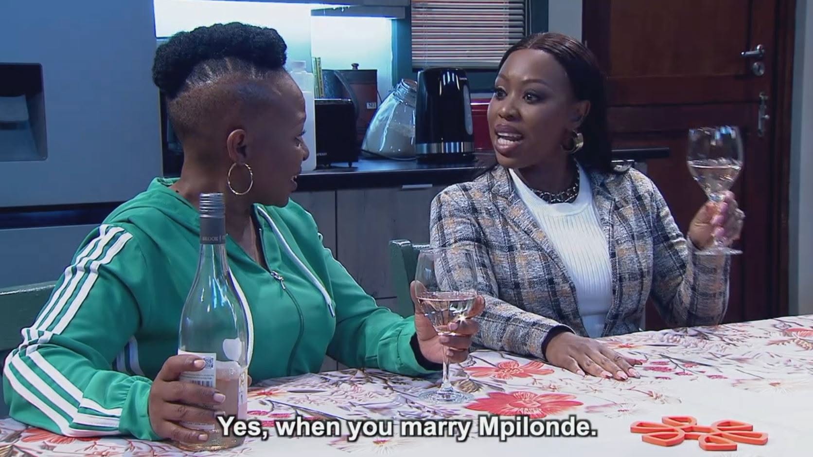 #GenerationsTheLegacy:
 Fikile jokes that one day they’ll marry the Mabaso brot…